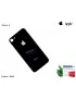 10035 Back Cover Posteriore Vetro APPLE iPhone 8 [NERO] (A1863) (A1905) (A1906) Back Cover Rear Glass Battery
