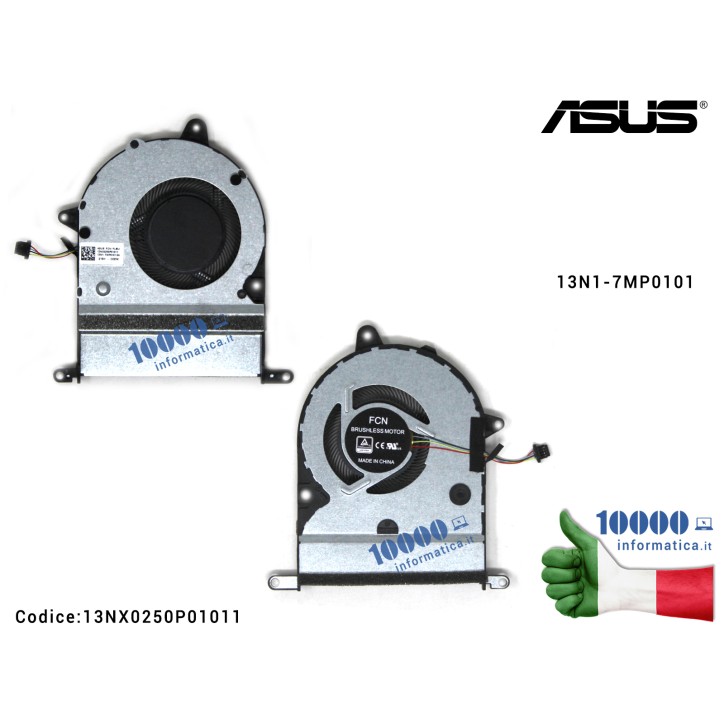 Ventola Fan CPU ASUS P3540 P3540F P3540FB P3540FA 13N1-7MP0101 13NX0250P01011