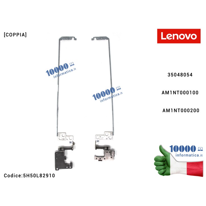 Cerniere Hinges LENOVO IdeaPad 110-15ISK (80UD) [COPPIA] 35048054 AM1NT000100 AM1NT000200 5H50L82910 Cerniera Hinge