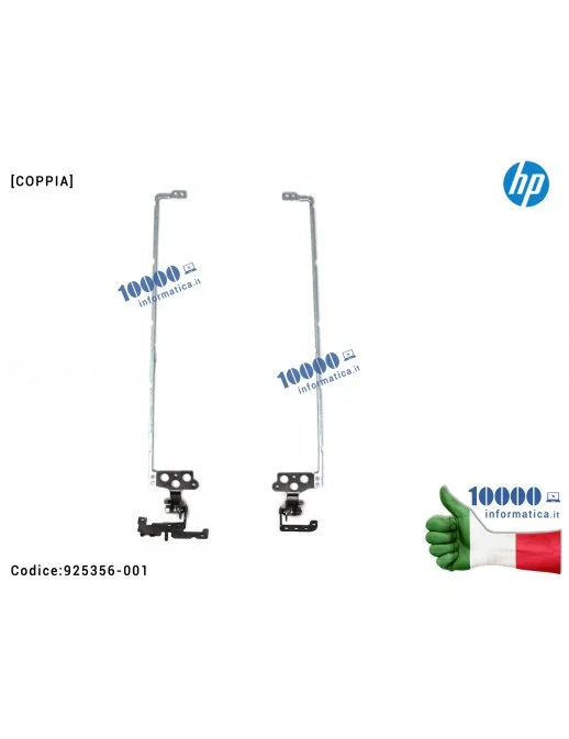 925356-001 Cerniere Hinges LCD [COPPIA] HP 14T-B 14-B 14Z-B 240 G6 245 G6 TPN-Q186 TPN-Q187 [R+L] 925356-001