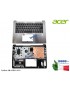 6B.HFDN1.016 Tastiera Italiana + Top Case ACER Swift SF314-41 SF314-41G SF314-54 SF314-56 SF314-58 [SILVER] (Retroilluminata)...