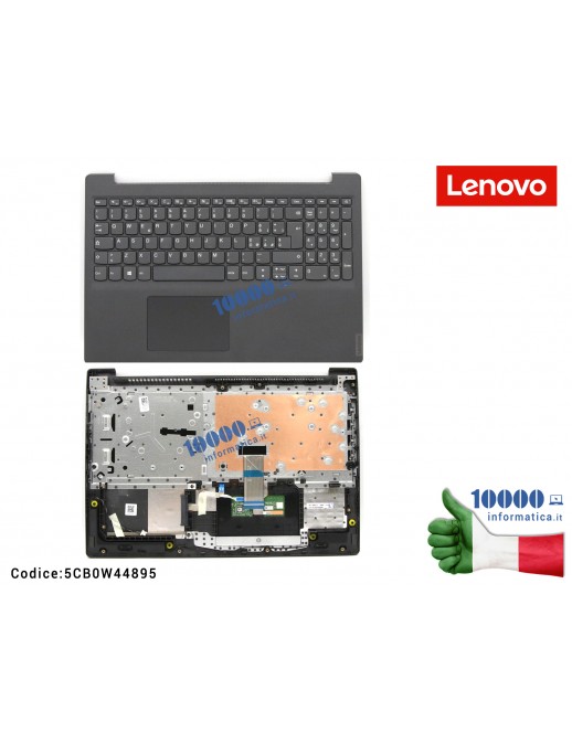 Tastiera Italiana LENOVO IdeaPad S145-15IIL S145-15IKB S145-15IWL V15-IIL V15-IKB V15-IWL [Iron Grey] 5CB0W44895 Completa di Top Case Superiore