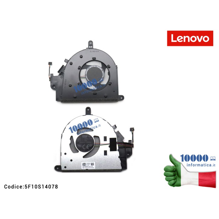 Ventola Fan CPU LENOVO IdeaPad Slim 3 15IAH8 (82XB) 15ITN9 (83L7) FRU5F10S14078 5F10S14078 5F10S14219 FRU5F10S14219 5F10S14077 FRU5F10S14077 DC28000K4V0