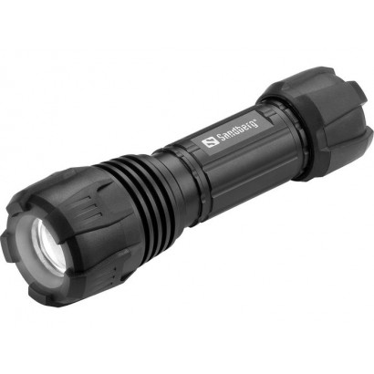 421-07 Torcia Sandberg Survivor Torch Battery AAA Batterie 300 Lumen waterproof case torcia...