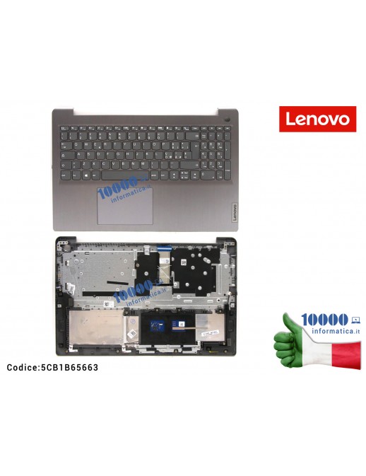 Tastiera Italiana Top Case LENOVO IdeaPad 3-15ITL6 (82H8) 3-15ADA6 (82KR) 3-15ALC6 (82KU) 5CB1B65663 FRU5CB1B65663 Palmrest Superiore Originale Lenovo