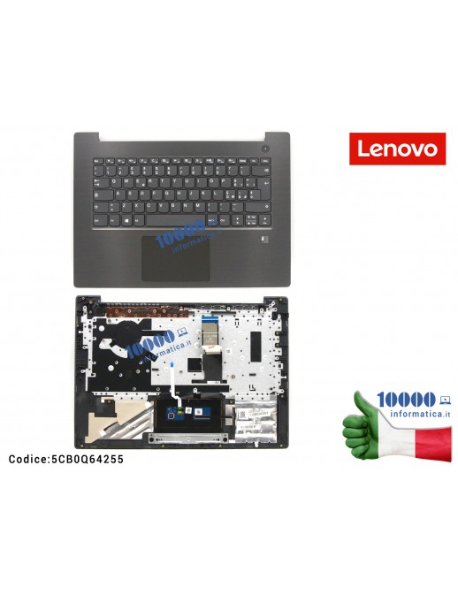Tastiera Italiana Top Case LENOVO IdeaPad V330-14IKB (81B0) V330-14ARR (81B1) [Iron Gray] 5CB0Q64255 FRU5CB0Q64255 (Fingerprint)