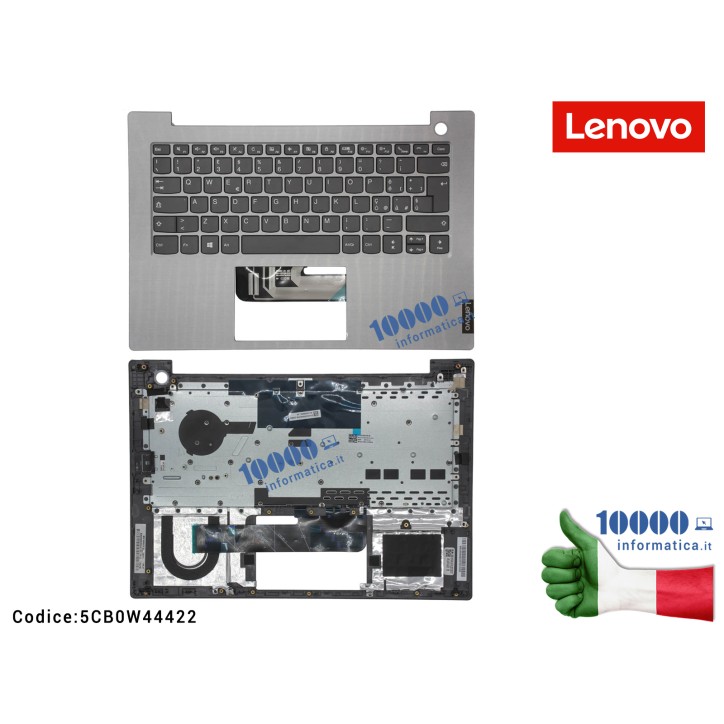 Tastiera Italiana Top Case LENOVO ThinkBook 14-IML (20RV) 14-IIL (20SL) [Mineral Grey] 5CB0W44422 FRU5CB0W44422 (Fingerprint)