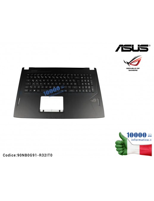 Tastiera Italiana Top Case Superiore ASUS ROG Strix GL702VI GL702V Retroilluminata 90NB0G91-R32IT0