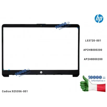 L52014-001 Cornice Display Bezel LCD HP 255 G8 15S-DU 15S-DY 15-DW TPN-C139 15-DW0000 AP2HB000200 AP2H8000200 L53720-001 L520...
