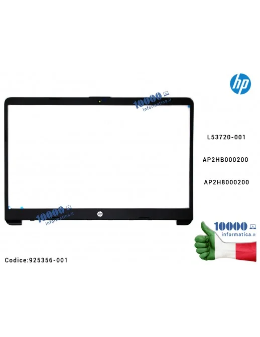 L52014-001 Cornice Display Bezel LCD HP 250 G9 250 G8 255 G8 15S-DU 15S-DY 15-DW TPN-C139 15-DW0000 AP2HB000200 AP2H8000200 L...