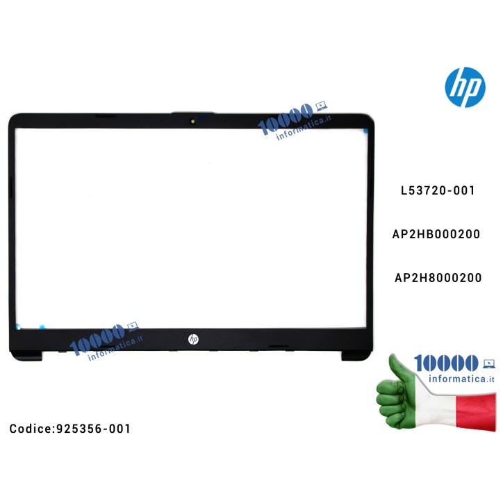 Cornice Display Bezel LCD HP 250 G9 250 G8 255 G8 15S-DU 15S-DY 15-DW TPN-C139 15-DW0000 AP2HB000200 AP2H8000200 L53720-001 L520