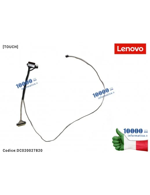 DC020027820 Cavo Flat LCD LENOVO [TOUCH] IdeaPad 3-15IIL05 (81WE) 3-15IML05 (81WB) S350-15 S350-15IWL (30 PIN) GS552 EDP CABL...