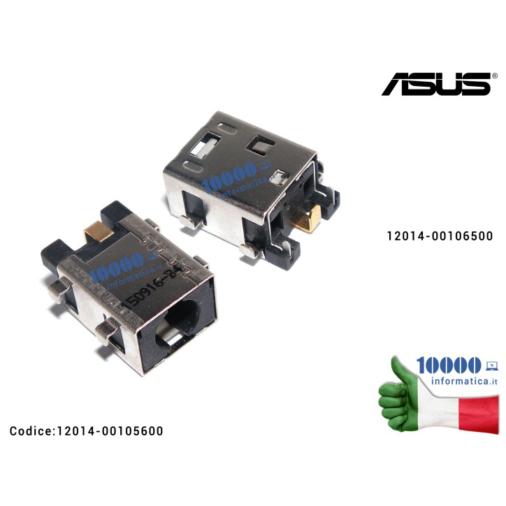 Connettore DC Power Jack ASUS F551 F551M F551MA TP550 TP550L TP550LA TP550LD X451 X451C X451CA X451M X451MA X551C X551CA X551M X551MA X551MAV 12014-00106500