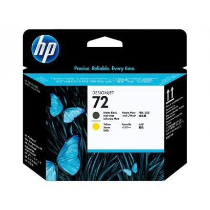 C9384A HP 72 Matte Black and Yellow Printhead 646733 HP Designjet T610, T620, T770, T1100, T1200, HP Designjet T1200 HD, HP Desi