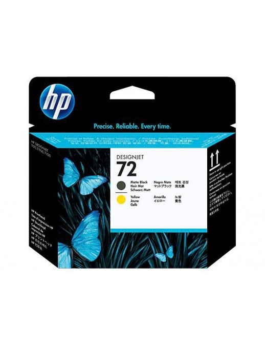 C9384A HP 72 Matte Black and Yellow Printhead 646733 HP Designjet T610, T620, T770, T1100, T1200, HP Designjet T1200 HD, HP Desi