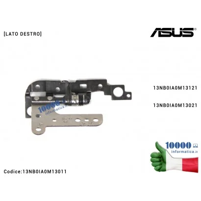 13NB0IA0M13011 Cerniera Hinge [DX] ASUS S530 X530 X530F X530FA X530FN X530UA X530UF X530U X530UN S530F [LATO DESTRO] 13NB0IA0...