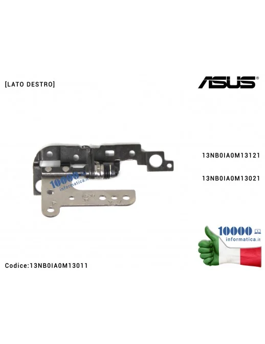 13NB0IA0M13011 Cerniera Hinge [DX] ASUS S530 X530 X530F X530FA X530FN X530UA X530UF X530U X530UN S530F [LATO DESTRO] 13NB0IA0...