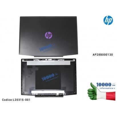L20315-001 Cover LCD [Logo Viola] HP Gaming Pavilion 15-CX 15T-CX 15-CX000 15-CX0001NL TPN-C133 TPN-C134 (Logo Purple) AP28B0...