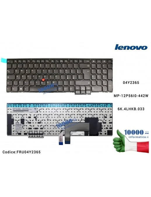 04Y2365 Tastiera Italiana LENOVO ThinkPad E531 E540 E545 L540 P50s T540 T540p T550 T560 W540 W541 W550s 04Y2365 MP-12P56I0-44...