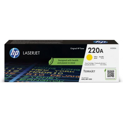 W2202A W2202A HP 220A Yellow Original LaserJet Toner Cartridge HP