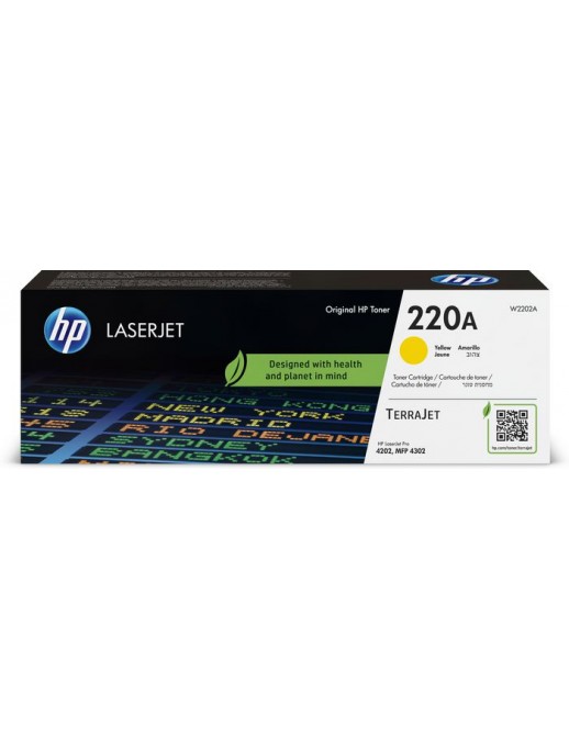 W2202A W2202A HP 220A Yellow Original LaserJet Toner Cartridge HP