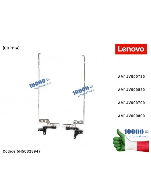 5H50S28947 Cerniere Hinges LENOVO IdeaPad 3 15ADA05 (81W1) 3-15ARE05 (81W4) 3-15IML05 (81WR) (81WB) (82BS) 3-15IIL05 (81WE) 3...