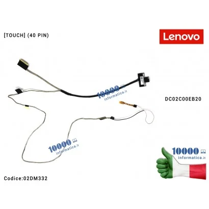 Cavo Flat LCD LENOVO [TOUCH] ThinkPad L490 (20Q5) (20Q6) FL490 EDP TP (40 PIN) DC02C00EB20 02DM332