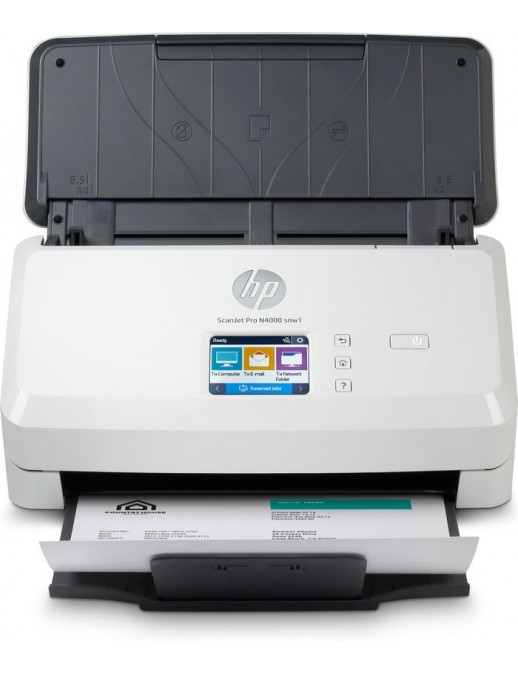 6FW08AB19 HP ScanJet Pro N4000 snw1 Sheet-feed Scanner CECP ENERGY STAR® 3.0 certified EPEAT® Silver