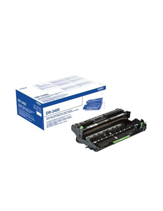 DR-3400 DR-3400 Brother The Genuine Brother DR-3400 Black Drum Unit – Single Pack. Prints 30,000 pages. Brother