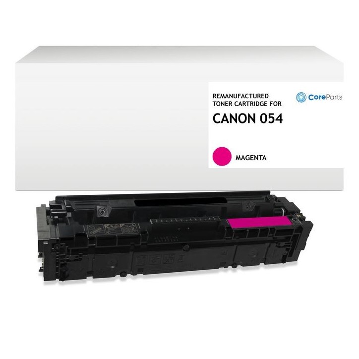 QI-CRG-054HBK CoreParts Lasertoner for Canon Magenta Pages: 1200p DIN 33870-2 (color) ISO/IEC 19798 (color) with Chip for Canon 