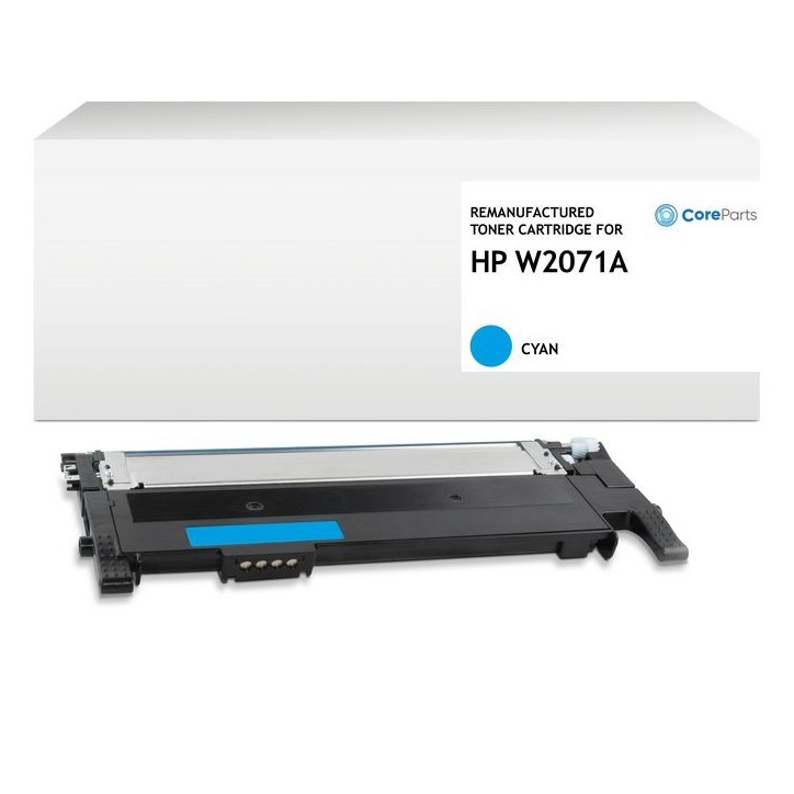 QI-W2071A CoreParts Lasertoner for HP Cyan Pages: 700 DIN 33870-2 (color)ISO/IEC 19798 (color) with Chip for HP CL 150 a/nw MFP 