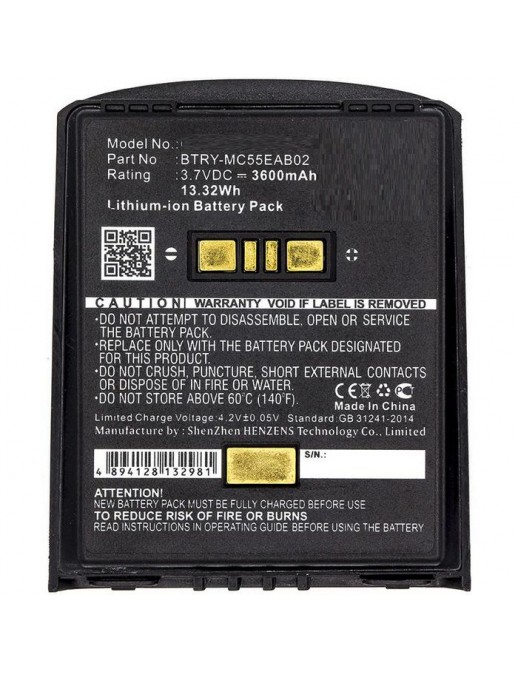 MBXPOS-BA0283 CoreParts Battery for ZEBRA Scanner 13.32Wh Li-ion 3.7V 3600mAh Black, MC55, MC5574, MC5590, MC55A, MC55A0, MC56, 