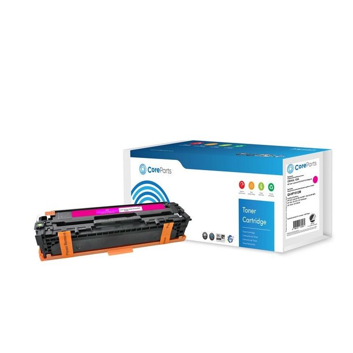 QI-HP1012M CoreParts Toner Magenta CB543A Pages: 1.400, Nordic Swan HP Color LaserJet CP1215/CP1515 (125A) Series CB543A, APTHP5