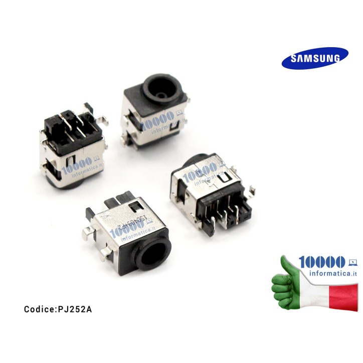 Connettore DC Power Jack PJ252A SAMSUNG RV411 NC530 RV511 RV515 RV711 RF710 RV411 RC520 RC512
