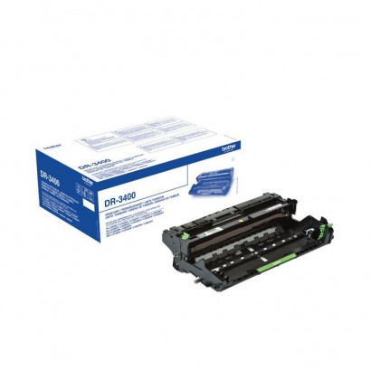 DR3400 DR3400 Brother The Genuine Brother DR-3400 Black Drum Unit – Single Pack. Prints 30,000 pages. Brother