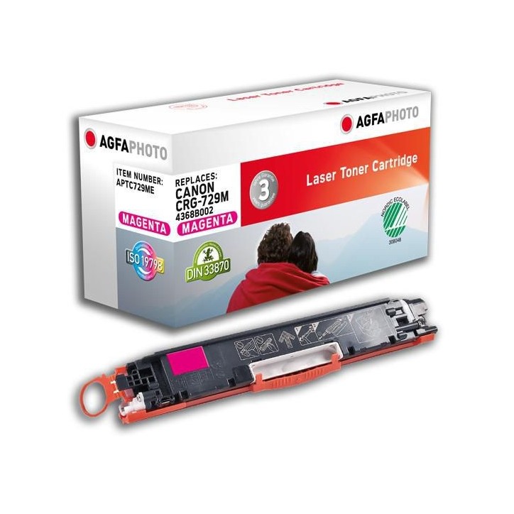 APTC729ME AgfaPhoto Toner Cartridge for Canon i-SENSYS LBP 7010C, 1000 pages, Magenta Canon