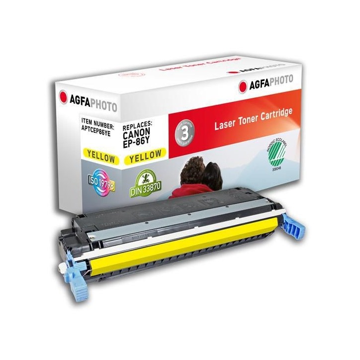APTCEP86YE AgfaPhoto 12000 page yield, f/Canon, Yellow Canon