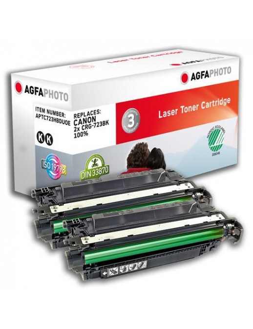 APTC723HBDUOE APTC723HBDUOE AgfaPhoto 2x 10500 page yield, f/Canon, Black 2