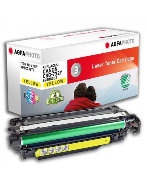 APTC732YE APTC732YE AgfaPhoto 6400 page yield, f/Canon, Yellow Canon