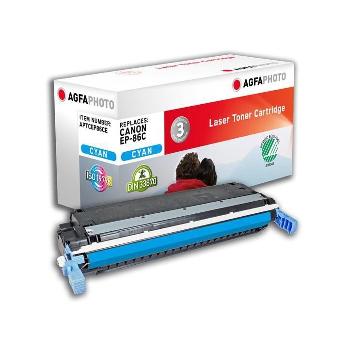 APTCEP86CE AgfaPhoto 12000 page yield, f/Canon, Cyan Canon