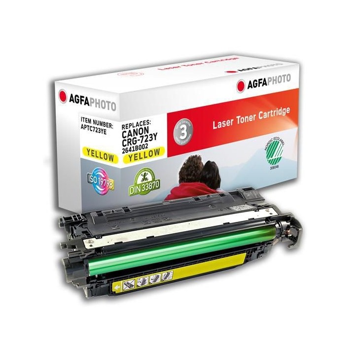 APTC723YE AgfaPhoto 8500 page yield, f/Canon, Yellow Canon