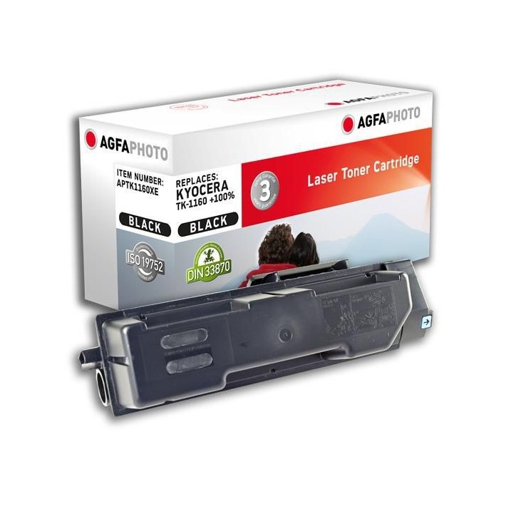 APTK1160XE AgfaPhoto Toner Cartridge for Kyocera ECOSYS P2040dn, Black, 14400 pages 1