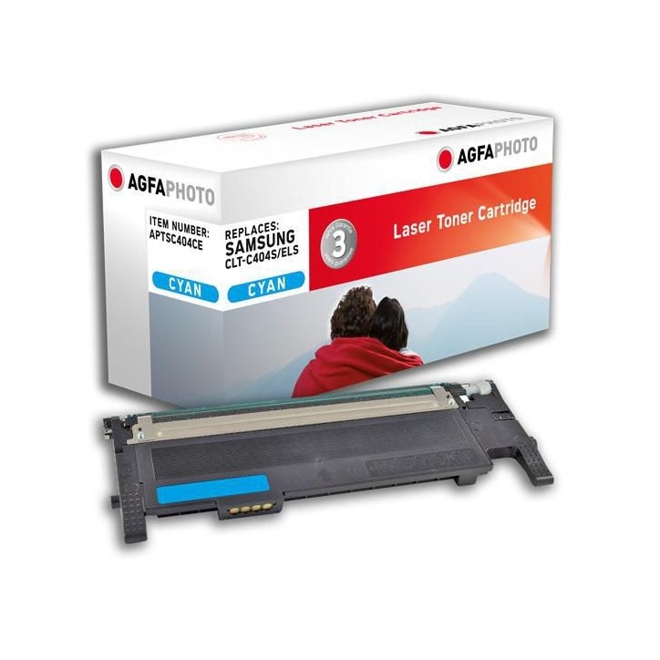 APTSC404CE AgfaPhoto Cyan, 1000p, Samsung CLP 350/350N 1000 pagine