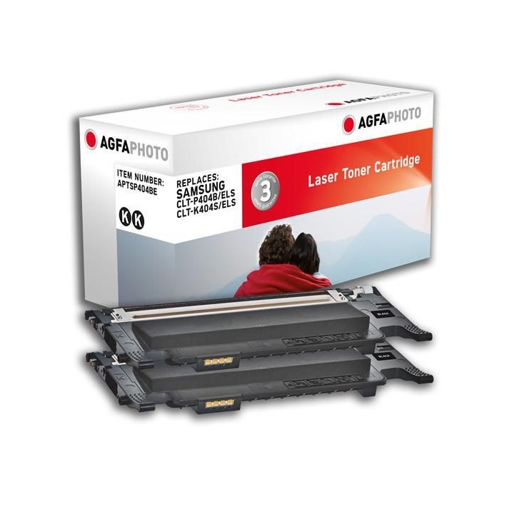 APTSP404BE AgfaPhoto 2x 1500 page yield, f/Samsung, Black 2