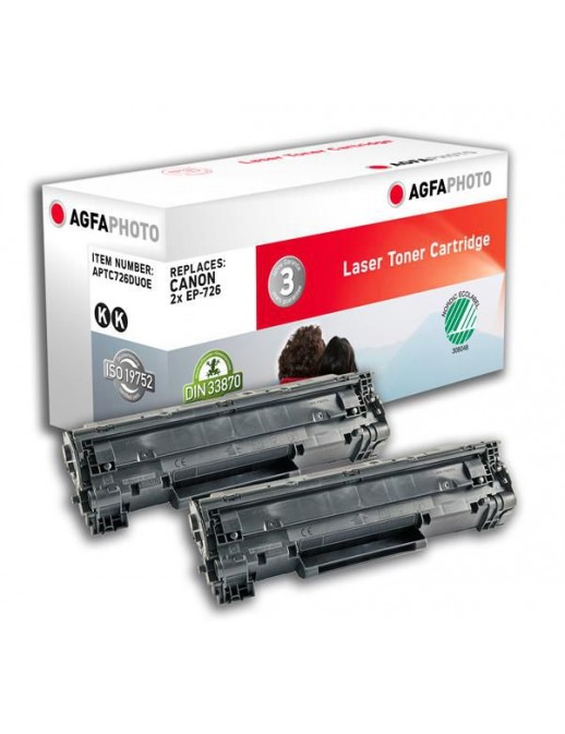 APTC726DUOE APTC726DUOE AgfaPhoto Toner 2x Black 2