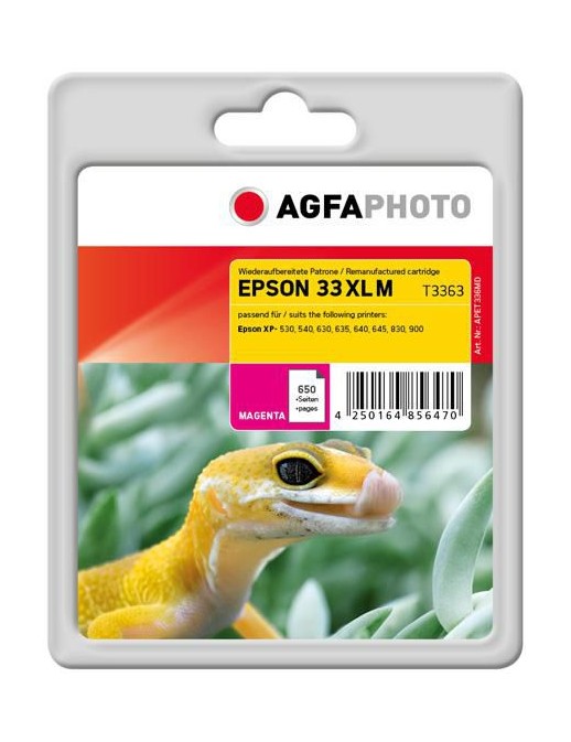 APET336MD APET336MD AgfaPhoto Ink Cartridge for Epson Expression Premium XP-530, Magenta, 650 pages Epson