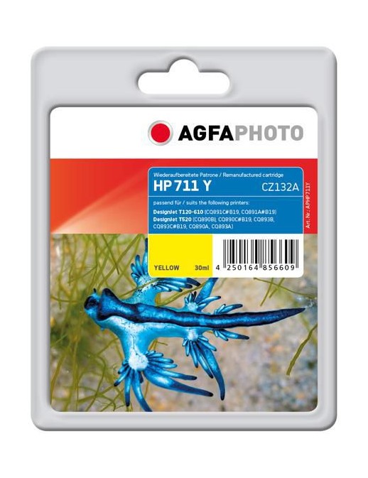 APHP711Y APHP711Y AgfaPhoto Yellow, 30ml, HP DesignJet T120/T520 HP