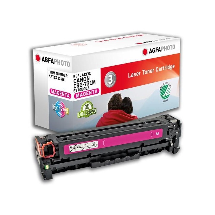 APTC731ME AgfaPhoto Toner Cartridge for Canon i-SENSYS LBP7100CN/7110CW, 1500 pages, Magenta Canon