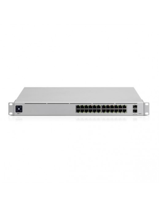 USW-PRO-24 Ubiquiti (24) Gigabit RJ45 ports, (2) 10G SFP+ ports, L2/L3, 1.3" touchscreen display 835339 65,472 Mpps