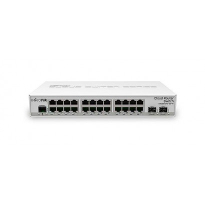 CRS326-24G-2S+IN CRS326-24G-2S+IN MikroTik 24x 10/100/1000 Ethernet, 2x SFP+, Serial port RJ45, White CE/RED, EAC, ROHS